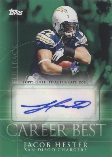 2009 Topps Jacob Hester #CBA-JTR