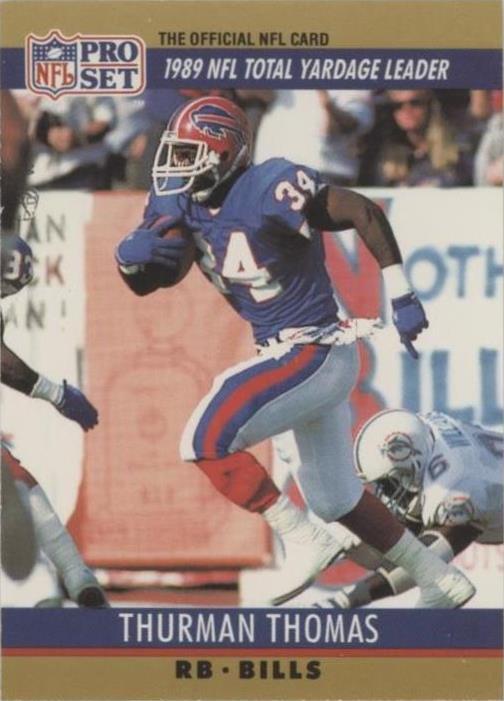 1990 Pro Set FACT Cincinnati Thurman Thomas #10