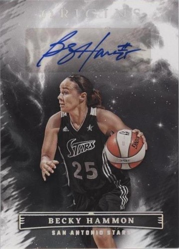 WNBA Becky Hammon サイン入り雑誌 Becky Hammon 2023 Panini Origins WNBA Blue Autograph Auto