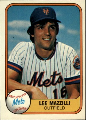 1981 Fleer New York Mets Baseball Card #316 Lee Mazzilli