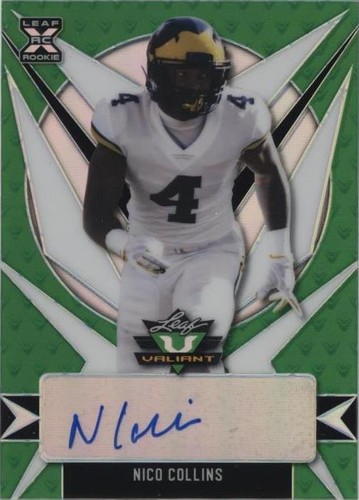 2021 Leaf Valiant Nico Collins #BA-NC1