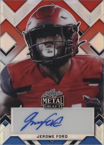 2022 Leaf Metal Draft Jerome Ford #PA-JD1