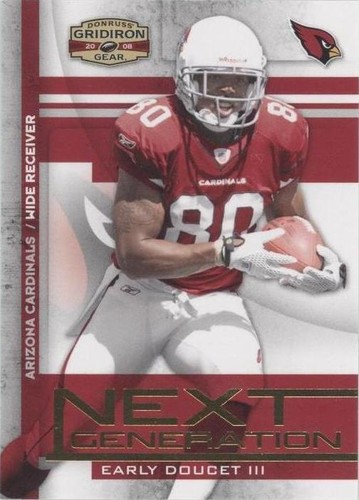 2008 Donruss Gridiron Gear Early Doucet #NG-23