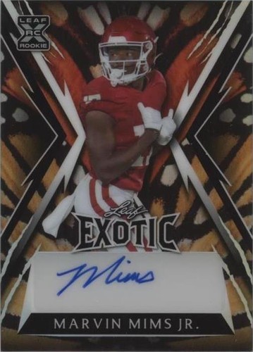 2023 Leaf Exotic Marvin Mims #BA-MMJ