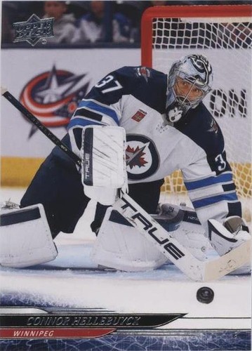 UPPER DECK NHLカード SP AUTHENTIC CONNOR HELLEBUYCK WINNIPEG JETS 17/25 #MD-CH 送料無料 中古 IT1 Connor Hellebuyck 24/25 UpperDeck Series 2 #214 Young Guns