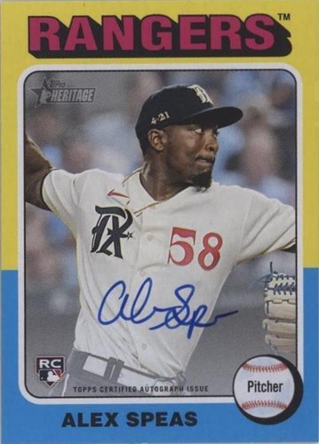 2024 Topps Heritage - Alex Speas #ROA-ASP