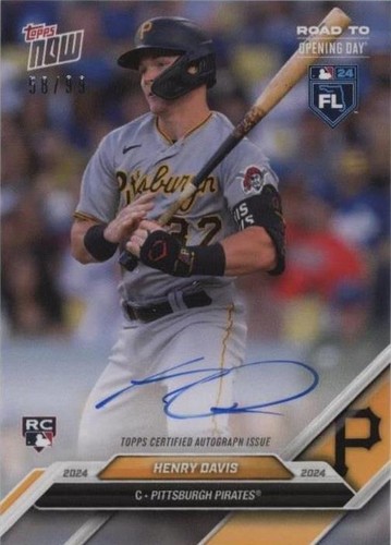2024 Topps Now Road to Opening Day - Henry Davis #HD-A