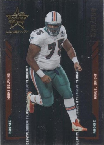 2005 Leaf Rookies & Stars Longevity Manuel Wright #189