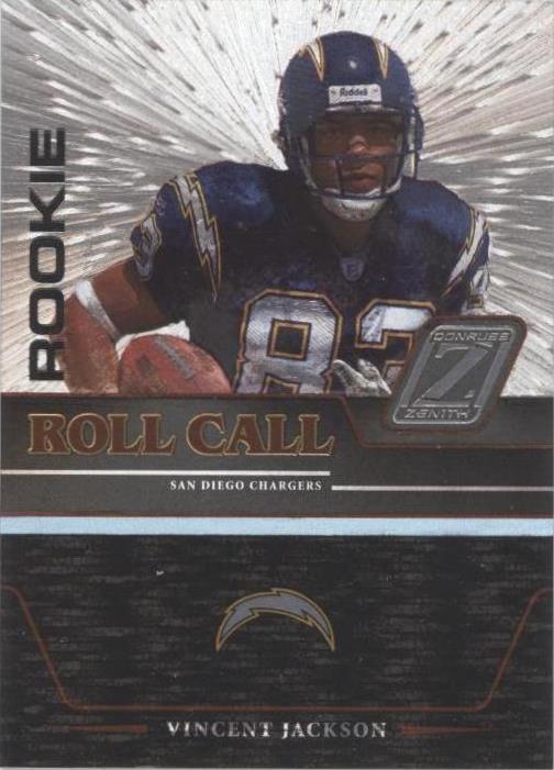 2005 Donruss Zenith Vincent Jackson #RC-29 for sale | eBay