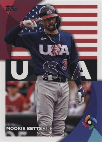 ムーキーベッツ　SP WBC2023 アメリカ代表　ゴールドパラレル　ドジャース ムーキーベッツ SP WBC2023 アメリカ代表 ゴールドパラレル