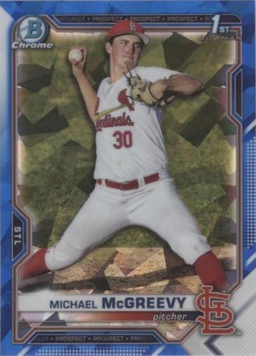 2021 Bowman Chrome Draft Sapphire Edition - Michael McGreevy #BDC-91