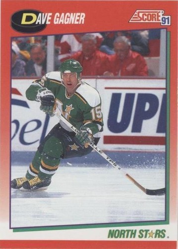 Maillot Minnesota North Stars Signé Dave Gagner - CCM Maska, Taille XL Adulte - Collector Hockey