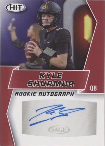 2019 Sage Hit Premier Draft Kyle Shurmur #A69