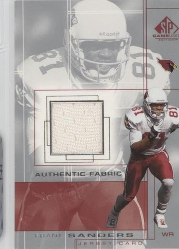 2001 SP Game Used Edition Frank Sanders #FS