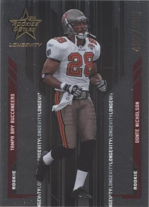 2005 Leaf Rookies & Stars Longevity Donte Nicholson #157