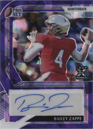2022 Leaf Pro Set Metal Bailey Zappe #PA-BZ1