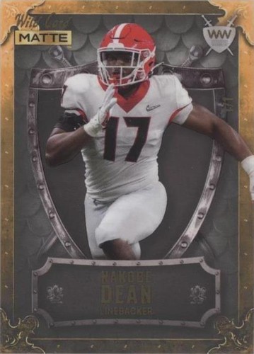 2022 Wild Card MATTE Nakobe Dean #WW-40