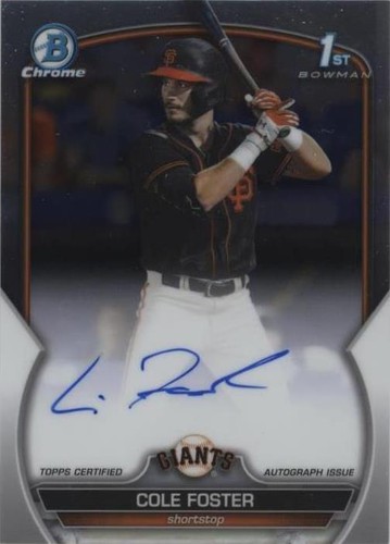 2023 Bowman Draft - Cole Foster #CDA-CF