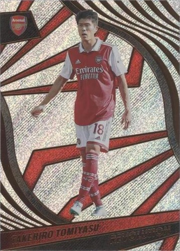 2022 Panini Prizm EPL Takehiro Tomiyasu White Sparkle Prizm 2022 Panini Prizm EPL Takehiro Tomiyasu White Sparkle Prizm