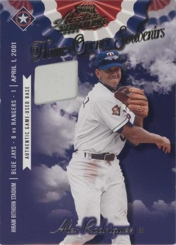 2001 Playoff Absolute Memorabilia - Alex Rodriguez #OD-6