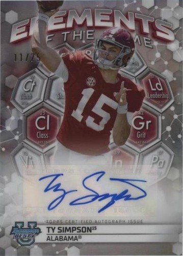 2023 Bowman's Best University Ty Simpson #ETGA-TS