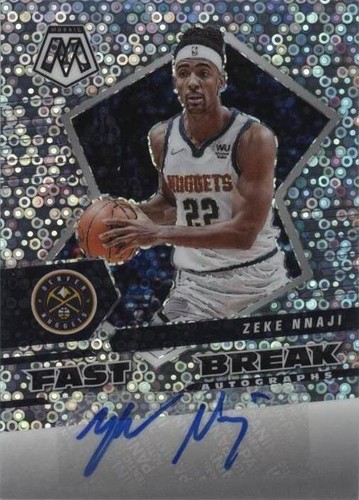 2020-21 Panini Mosaic #231 Zeke Nnaji Mosaic Camo Pink | eBay