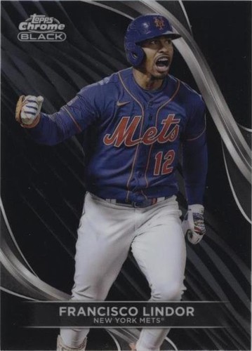 2024 Topps Chrome Black - Francisco Lindor #81