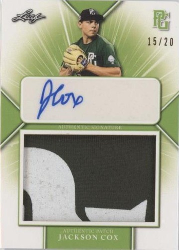 2021 Leaf Perfect Game National Showcase - Jackson Cox #PA-JC1