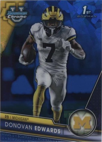2023 Bowman University Chrome Sapphire Edition Donovan Edwards #42