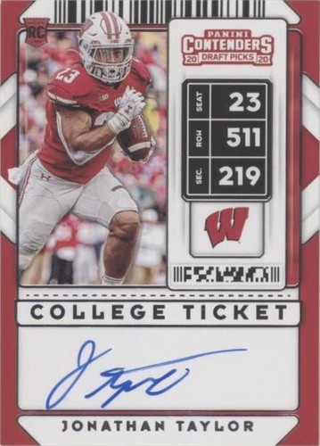 2020 Panini Contenders Draft Picks Jonathan Taylor #110