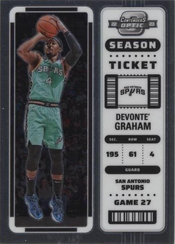 2022-23 Panini Contenders Optic - Devonte' Graham #52