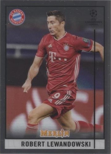 2020-21 Topps Merlin Collection Chrome UCL Robert Lewandowski #75