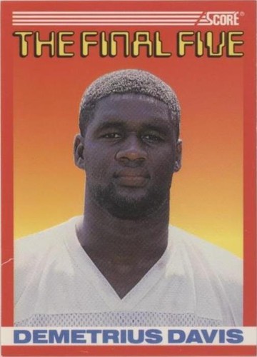 1990 Score Demetrius Davis #B2