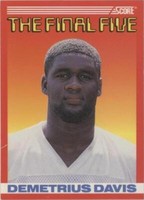 1990 Score Demetrius Davis #B2