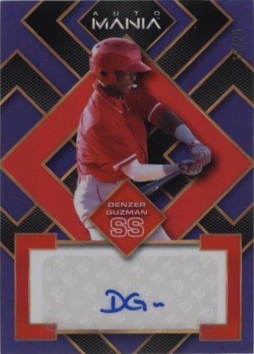 2023 Wild Card Auto Mania - Denzer Guzman #AM-SQ12