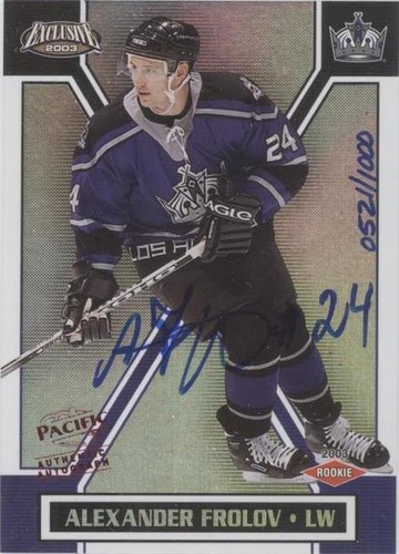 2002-03 Pacific Exclusive - Alex Frolov #199