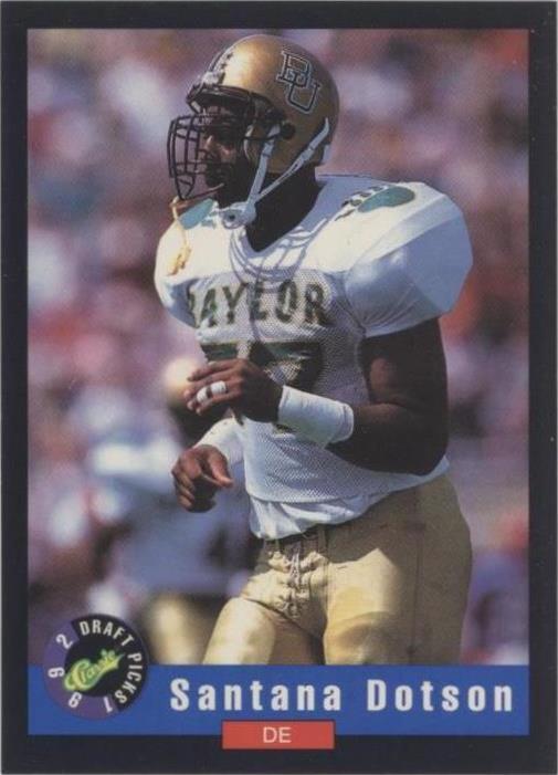 1992 Classic Draft Picks Santana Dotson #33