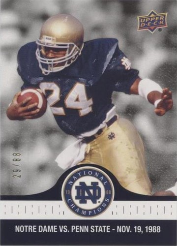 2017 Upper Deck Notre Dame 1988 Championship Mark Green #82