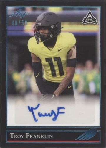 2021 Leaf Memories Troy Franklin #BG-TF1