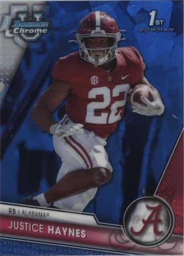 2023-24 Topps Bowman U Chrome Football 85 Justice Haynes 1st