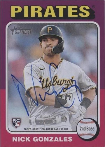 2024 Topps Heritage - Nick Gonzales #ROA-NG