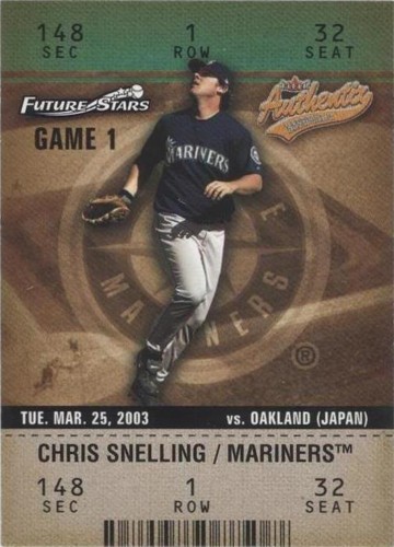 2003 Fleer Authentix - Chris Snelling #104