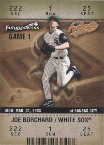 2003 Fleer Authentix - Joe Borchard #101