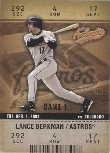 2003 Fleer Authentix - Lance Berkman #22
