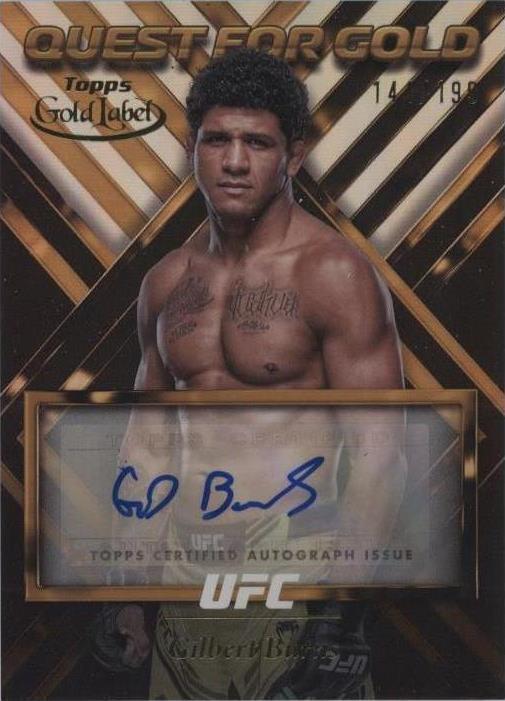 2024 Topps Gold Label UFC - Gilbert Burns #QGS-GBU