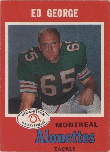 1971 O-Pee-Chee Canadian Football League Ed George #112