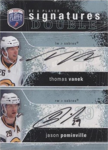 2007-08 Upper Deck Be a Player - Jason Pominville Thomas Vanek #2S-PV
