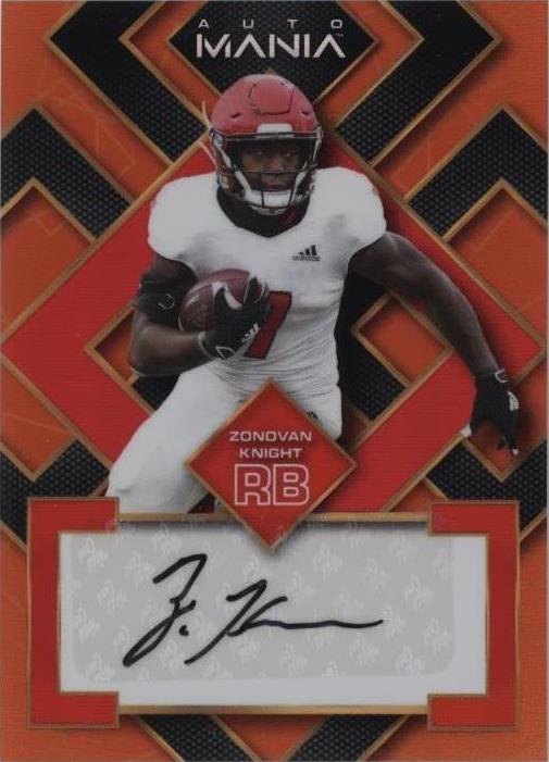 2022 Wild Card Auto Mania Zonovan Knight #AM-SQ50