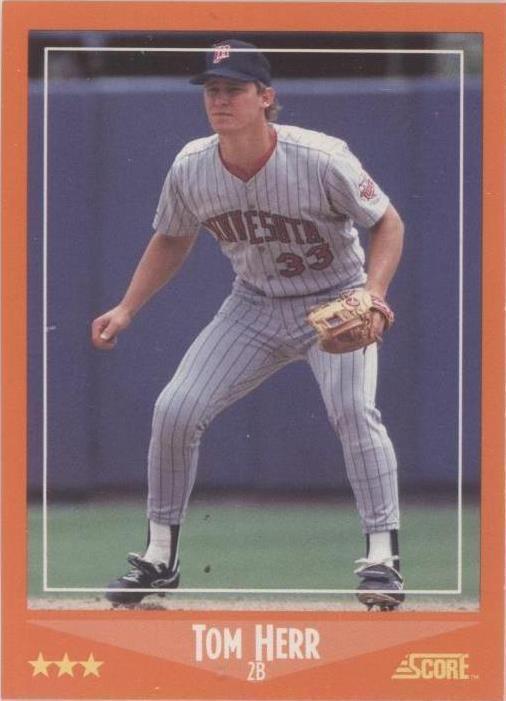 1988 Score Rookies & Traded - Tom Herr #8T