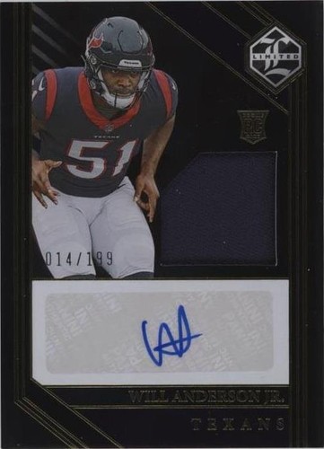2023 Panini Limited Will Anderson #140